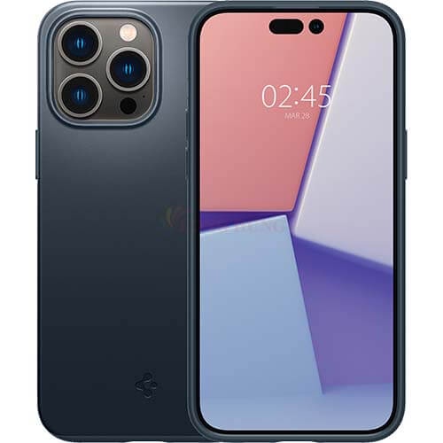 Ốp lưng chống sốc hỗ trợ sạc không dây Spigen Thin Fit iP 14 Pro Max/14 Pro/14 Plus/14 - Hàng chính hãng