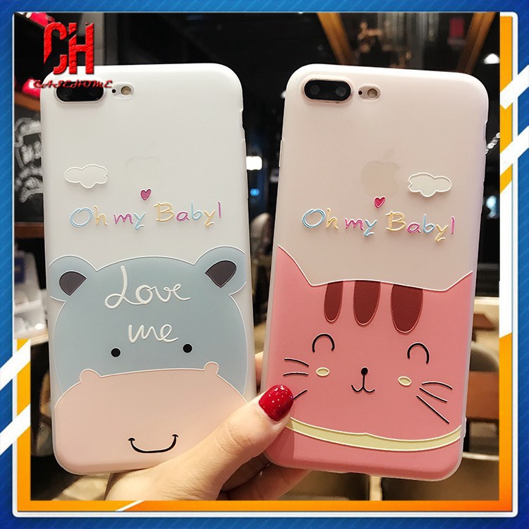 Ốp lưng mềm hình gấu và bò cho IPhone 6S Plus 11 6 7 8 Plus 12 mini 12 pro max X Se 2020 6SPlus 7Plus 6Plus 8Plus XS | BigBuy360 - bigbuy360.vn