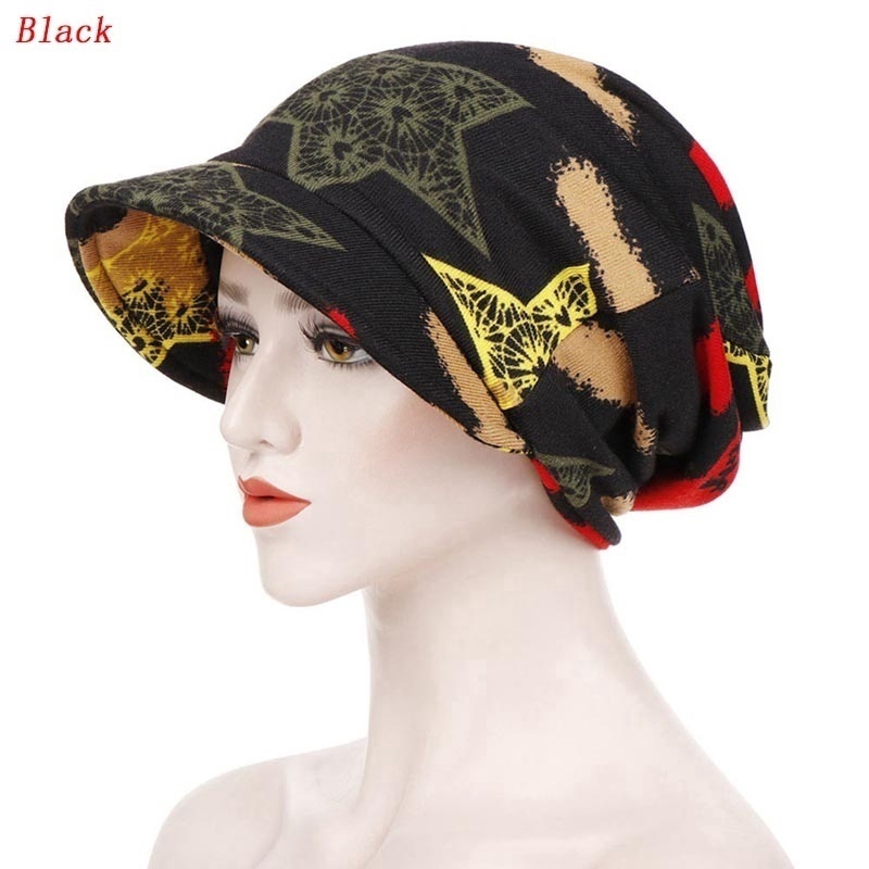 Mũ Trùm Đầu Vải Cotton In Họa Tiết Phong Cách Hồi Giáo Thời Trang Cho Nữ