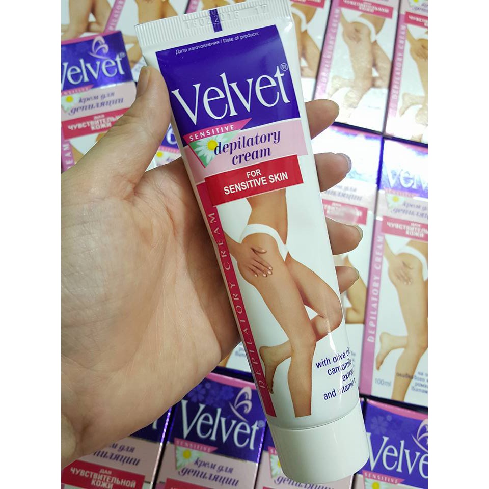 Kem tẩy lông tay và chân Velvet Nga 100ml