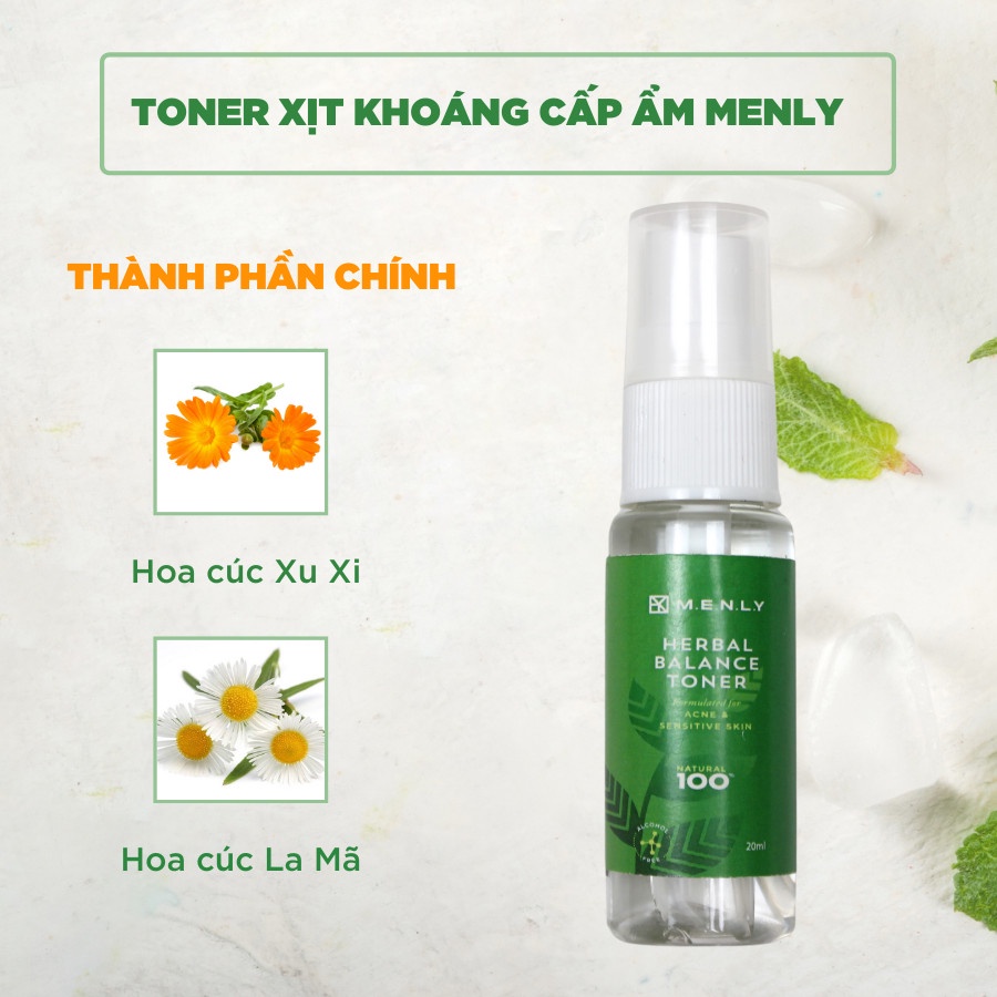 Bộ SAMPLE chăm sóc da tiện dụng khi đi du lịch Menly