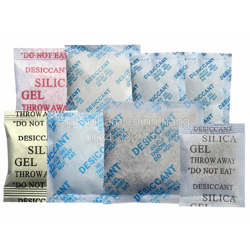 500 Gram Gói hút ẩm Clay Chuyên dùng cho thực phẩm Gói hút ẩm 10/20/30/40 gram NU DRY