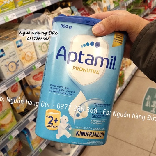 Sữa Aptamil Đức 2+  800g (chuẩn Đức) - Nguồn hàng Đức