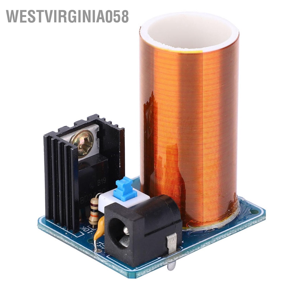 Có thể bán buôn Bộ mô-đun tia lửa điện từ xa Mini Tesla Coil DC12V Tự làm điện tử Westvirginia058 Hàng giao ngay