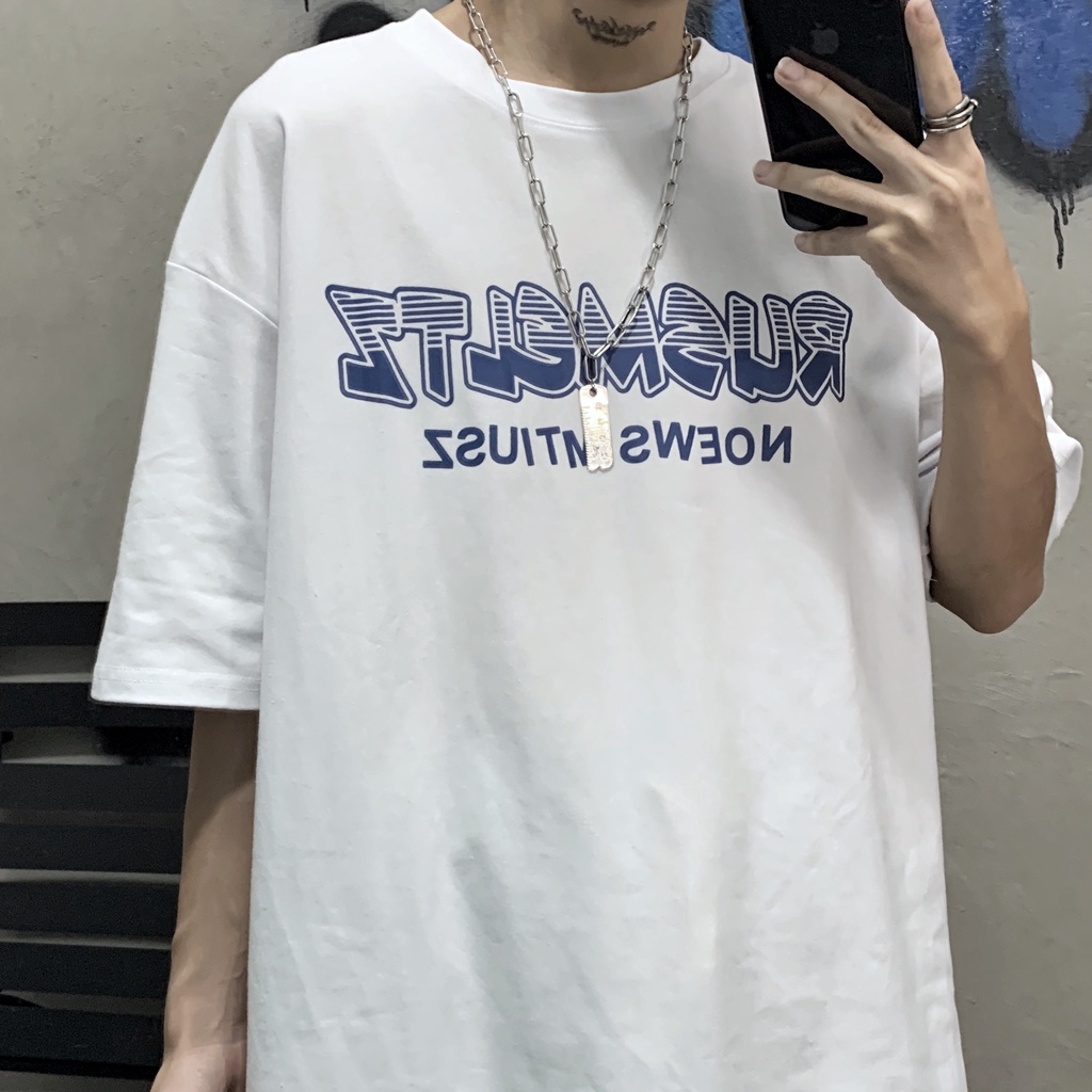 Áo thun tay lỡ unisex Yinxx, áo phông form rộng ATL906