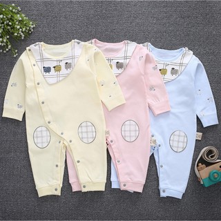 Bộ body dài tay nút lệch cho bé trai bé gái  TSS029