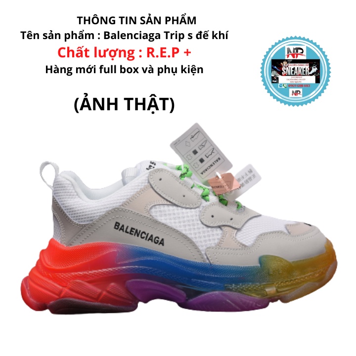 GIÀY THỂ THAO SNEAKER NAM NỮ BALENCIAGA TRIP S ĐẾ KHÍ