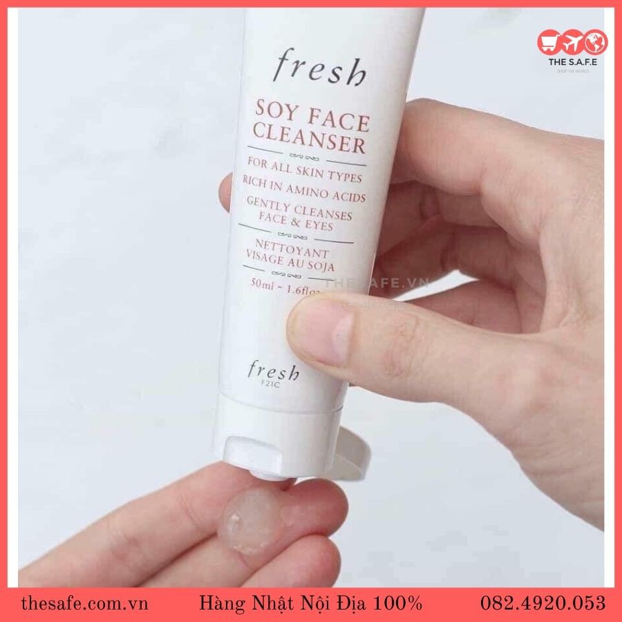 (Travel Size) Sữa Rửa Mặt Đậu Nành Fresh Soy Face Cleanser For All Skin Types 20ml