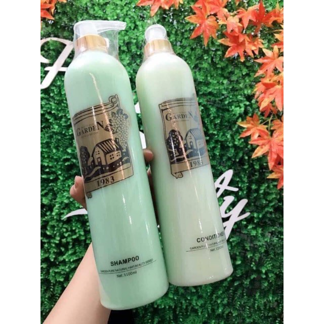Cặp Dầu gội xả siêu mềm mượt Garden Đức 1100ml x2