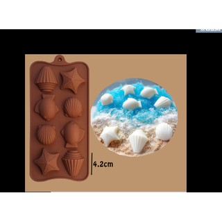 Khuôn Sò Ốc Biển 8C - KHUÔN SILICON sinh vật biển