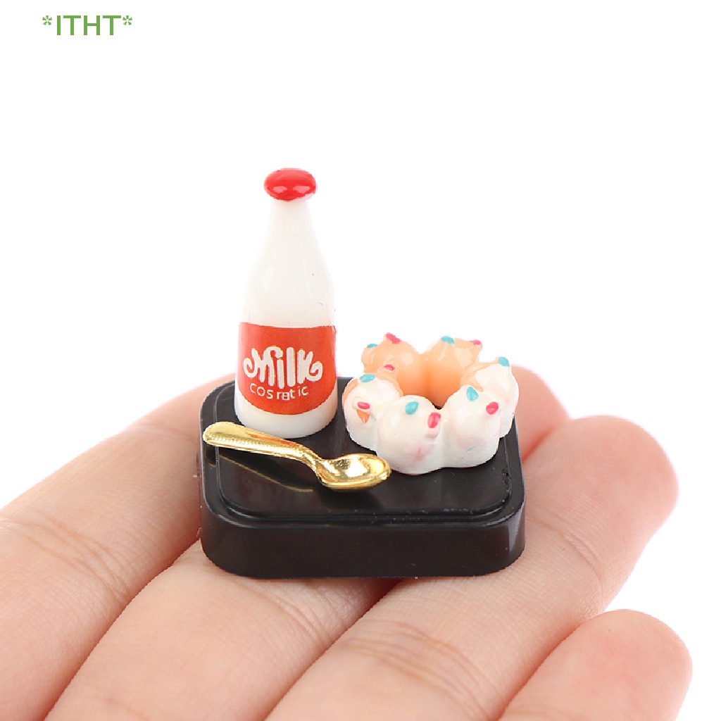 Mô Hình Bộ Ấm Trà Chiều Đồ Tráng Miệng Mini Cho Nhà Búp Bê Mới