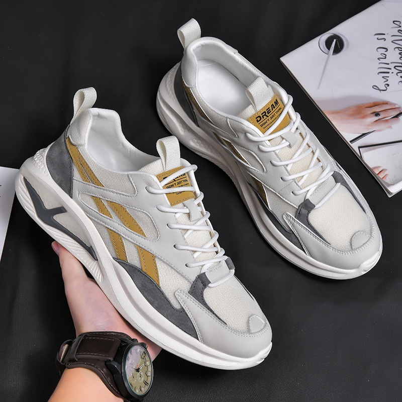 Giày thể thao buộc dây IELGY phong cách retro thời trang cho nam