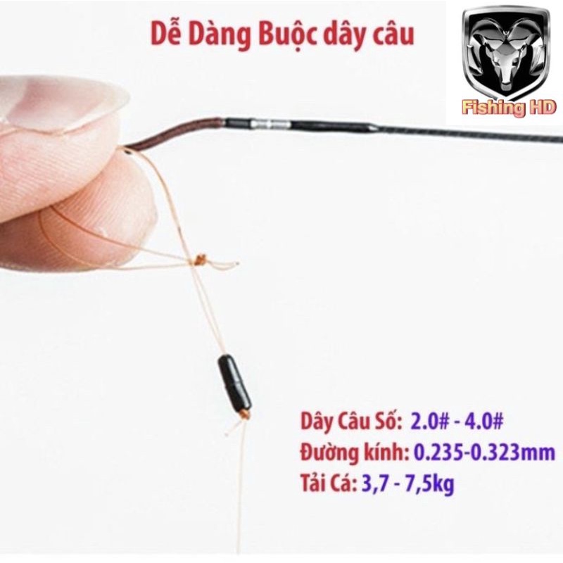 Dây Trục Câu Đài Buộc Sẵn Dây Câu Cá Tàng Hình Siêu Rẻ DC3 đồ câu FISHING_HD