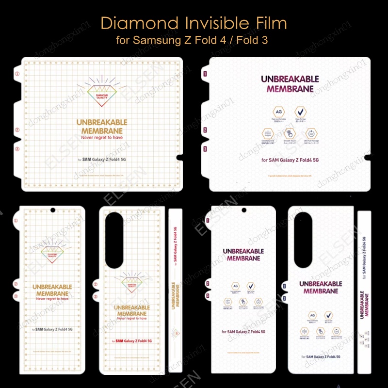 Miếng Dán Hydrogel Vô Hình Siêu Nhẹ Cho Samsung Galaxy Z Fold4 3 Galaxy Z Fold 4 3 2