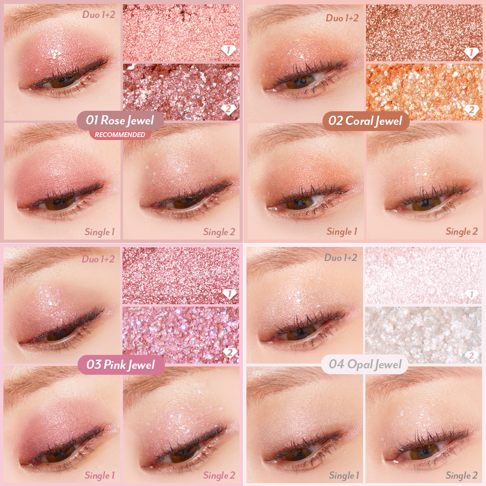 Nhũ mắt, Phấn mắt I'm Meme Jewel Topping Glitter Duo