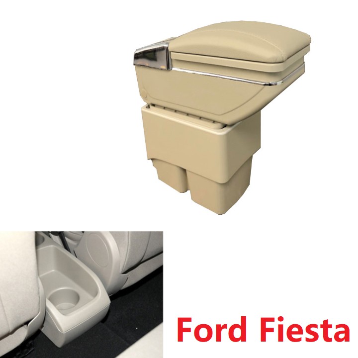 Hộp tỳ tay xe hơi, ô tô JDZX-FITA dùng cho xe Ford Fiesta, loại không tích hợp USB