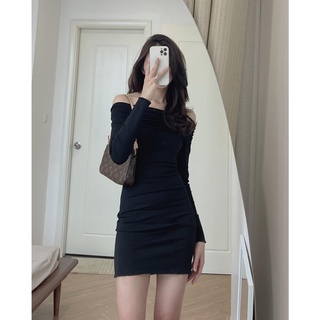V148 Váy body trễ vai Audrey