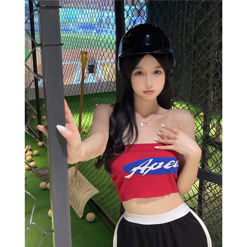 Cocory vn Áo Croptop Dáng Ôm In Chữ Thời Trang Mùa Hè Quyến Rũ Cho Nữ