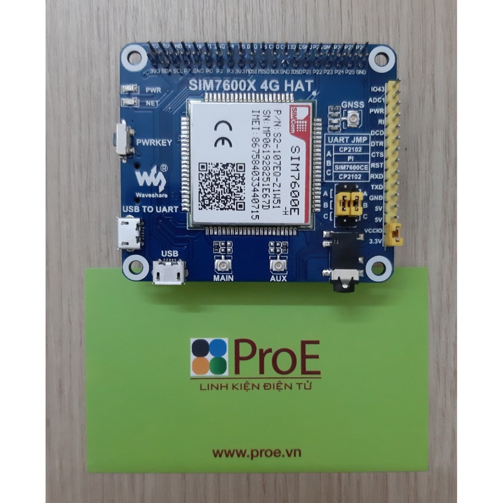 SIM 7600E-H 4G HAT (sử dụng tương thích với Raspberry Pi) | BigBuy360 - bigbuy360.vn