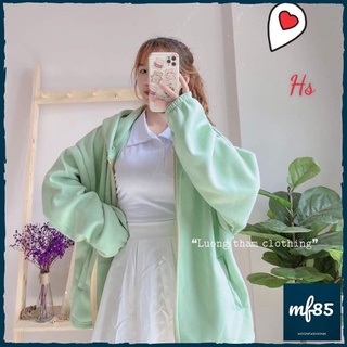 Áo khoác trơn nam nữ nỉ tay phồng ver 2 mã 789 moonfashion85