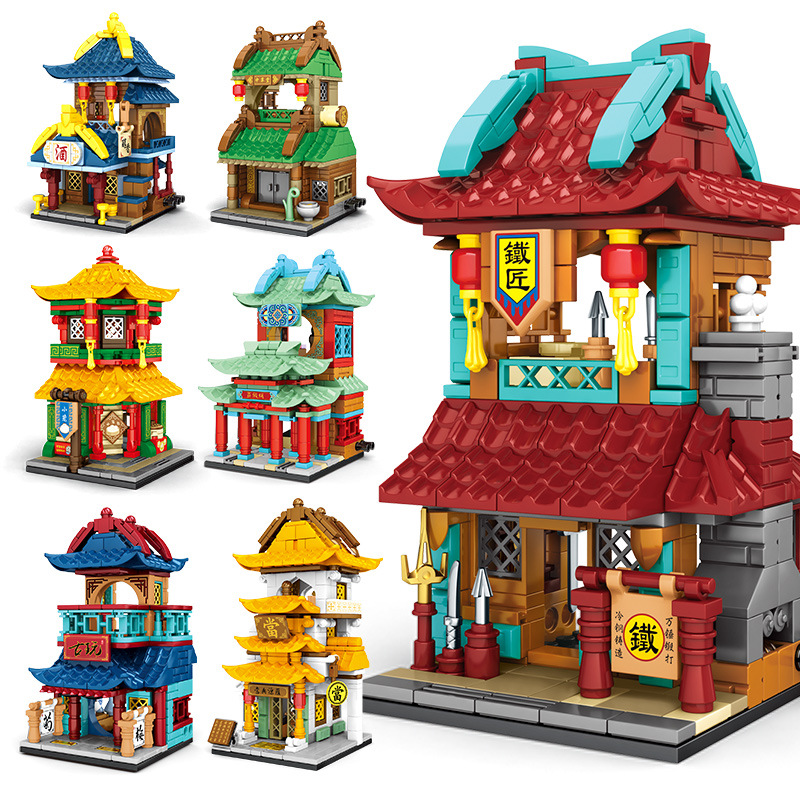 SEMBO Bộ Đồ Chơi Lắp Ráp ingly Thành Phố 8 Kiểu 601033-36 601136-39