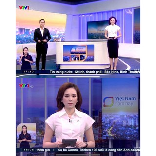 Sơ mi cotton lụa trắng vai chờm -HBSM760