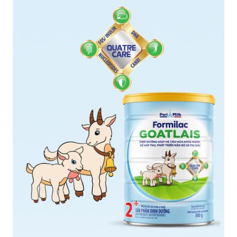 sữa dê Formilac Goatlais 0+ 0 đến 12 tháng 900g