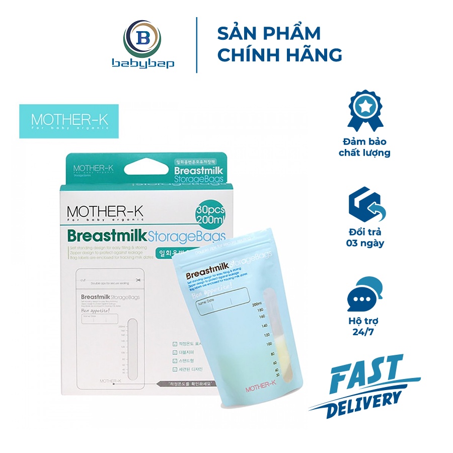 Túi Trữ Sữa Cảm Biến Nhiệt Mother-K Hàn Quốc