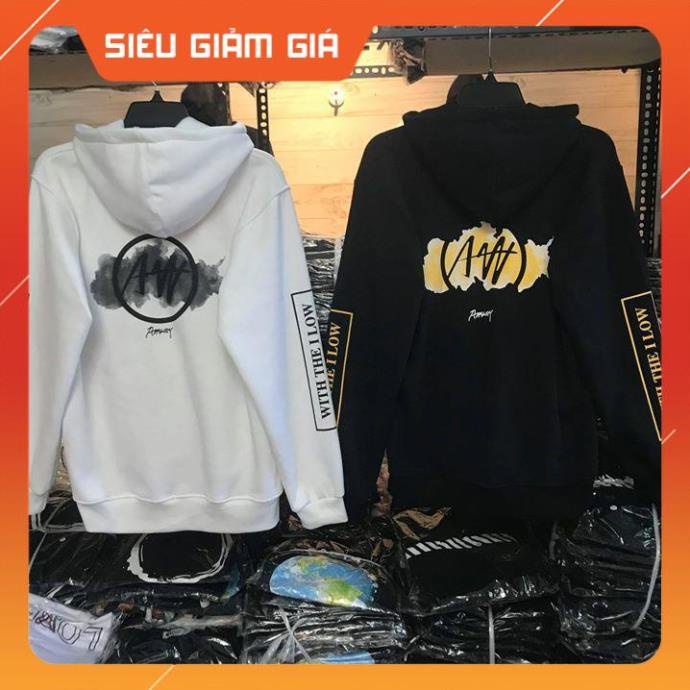 ÁO HOODIE ĐÁM MÂY TRẮNG/ ĐEN ẢNH THẬT