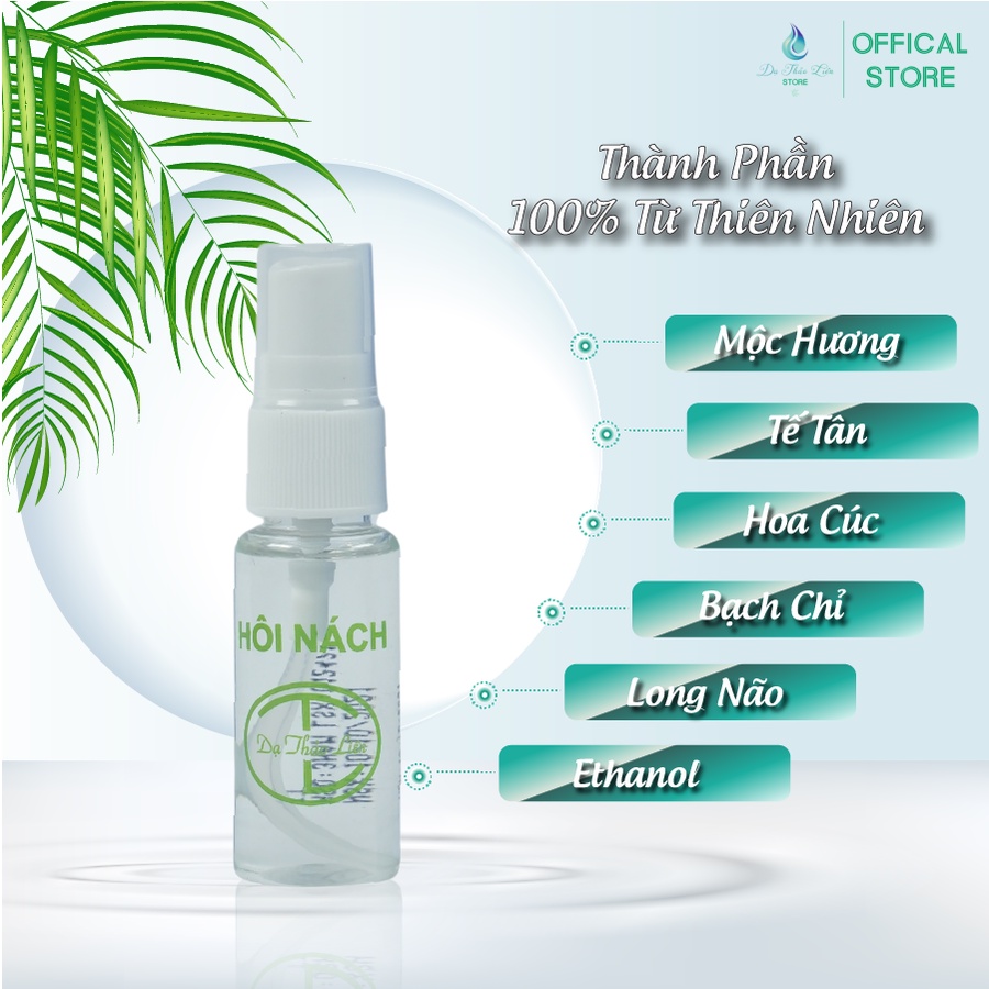 Xịt Hôi Nách Dạ Thảo Liên 100% Thảo Dược Thiên Nhiên 20ml