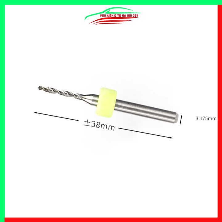 Hộp 10 mũi khoan CNC cao cấp độ chính xác cao đường kính mũi 0.8mm
