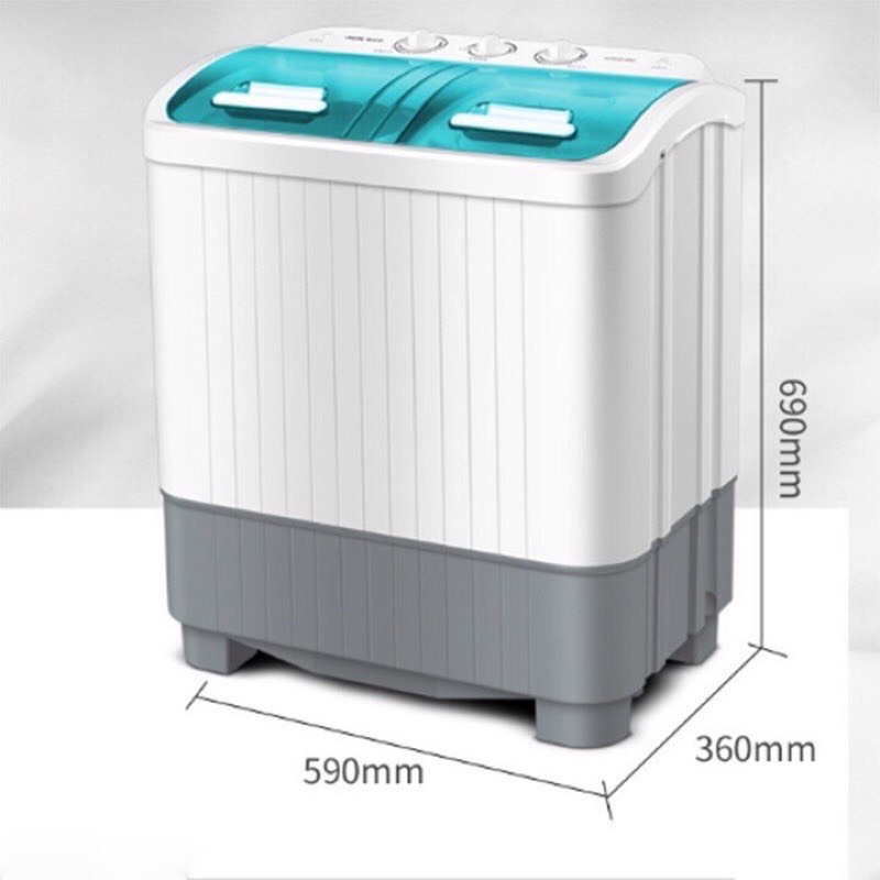 Máy giặt mini 2 lồng AUX giặt 8kg quần áo - Máy giặt mini 2 lồng phù hợp với không gian nhỏ gia đình, sinh viên AN HOME