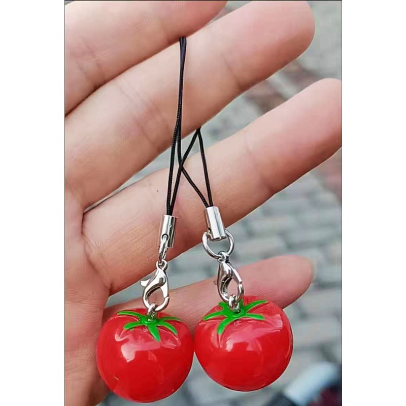 Mobile Móc Điện Thoại Hình Quả Dâu / Cà Chua Xinh Xắn