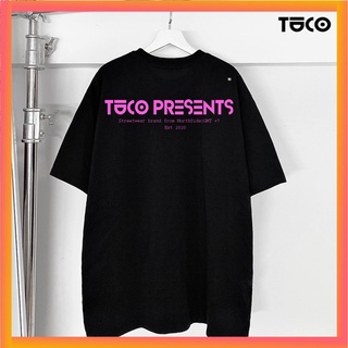Áo thun Unisex TUCO Basic Tee phông cotton đen chữ hồng nam nữ tay lỡ oversize form rộng nhiều màu