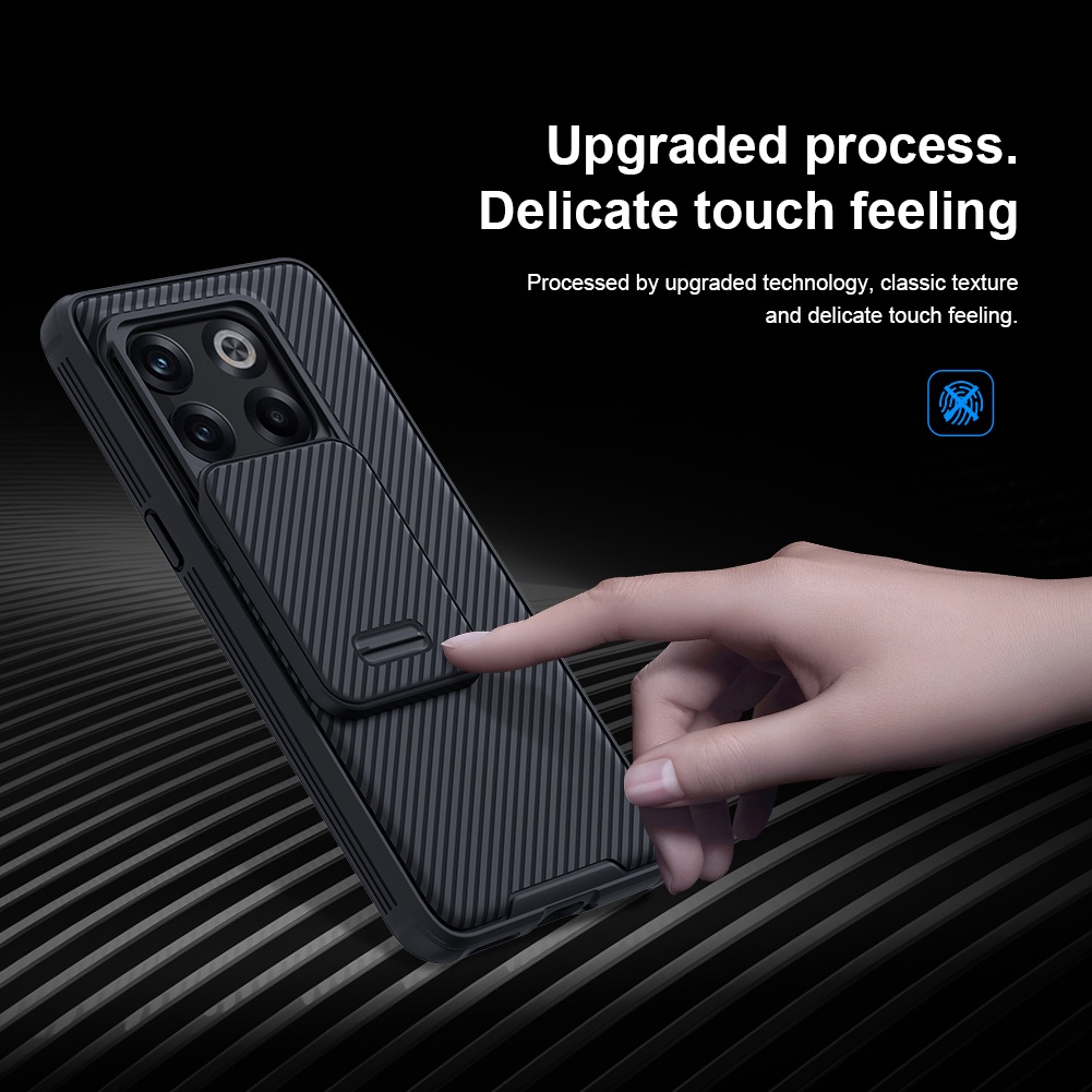 Ốp điện thoại NILLKIN bằng TPU + PC chống sốc nắp trượt bảo vệ máy ảnh cho OnePlus Ace Pro / OnePlus 10T