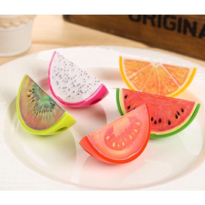 Đồ chuốt bút chì hình trái cây dưa hấu kiwi cà chua thanh long