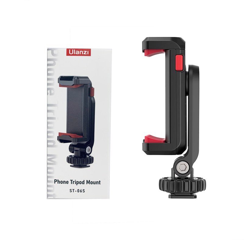 Gá Kẹp Điện Thoại Xoay 360°, Hỗ Trợ 2 Ngàm Mở Rộng Ulanzi ST-06S - Hàng Chính Hãng