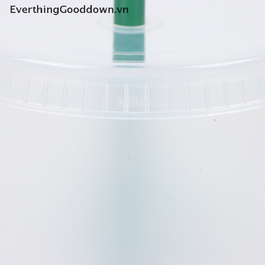 Everthinggood Cốc Uống Cà Phê Bằng Nhựa Mờ Có Ống Hút Thay Đổi Màu Sắc
