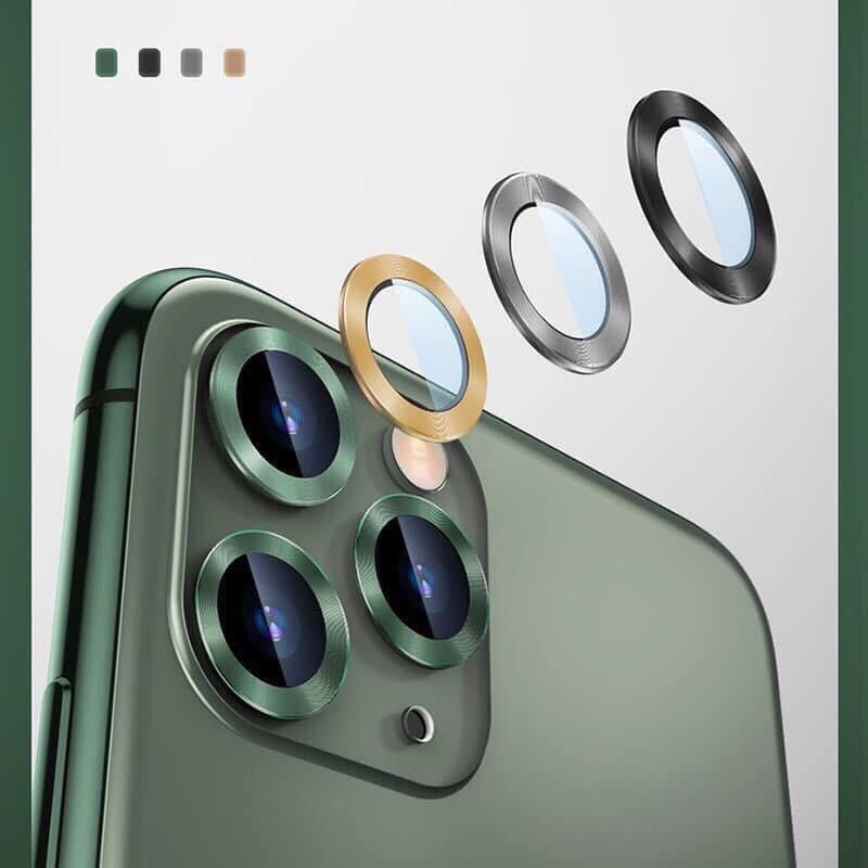 IPHONE 11(6.1) ỐP VIỀN KÍNH BẢO VỆ CAMERA( VIỀN KIM LOẠI) CAO CẤP