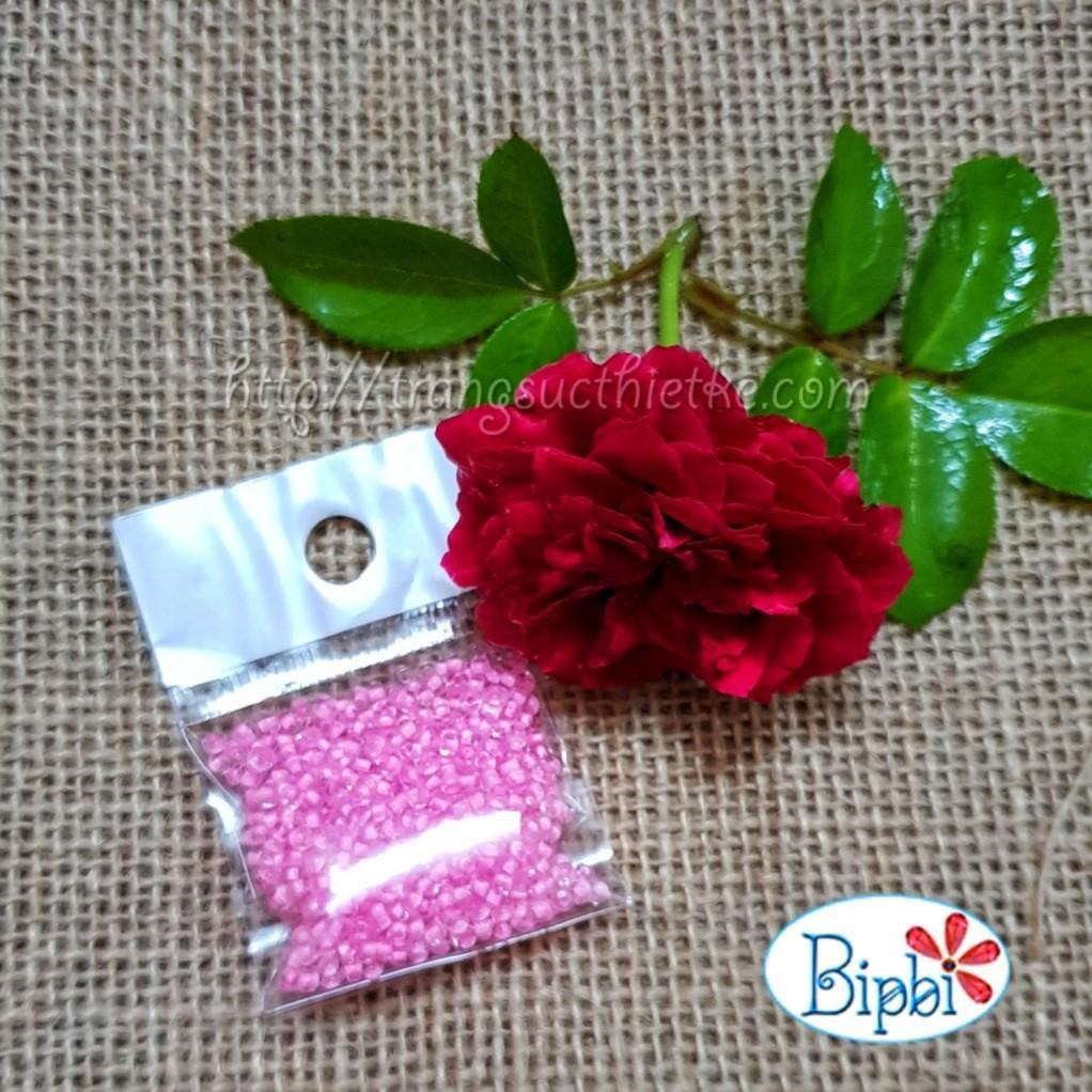 1000 hạt cườm màu hồng baby xâu vòng cho bé