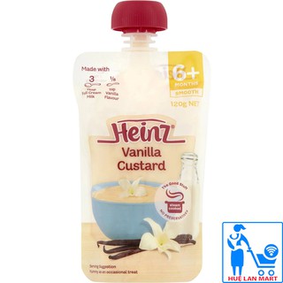 Váng sữa heinz vanilla custard 6m+ gói 120g