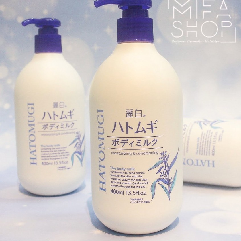 Sữa dưỡng thể Hatomugi ban đêm 400ml Nhật bản | BigBuy360 - bigbuy360.vn
