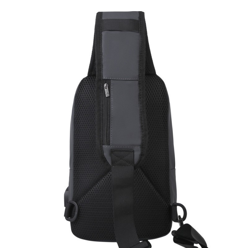 [Ba lô Cao cấp] Túi đeo chéo nam cá tính vải Polyester cao cấp kháng nước, tích hợp cổng sạc USB tiện dụng