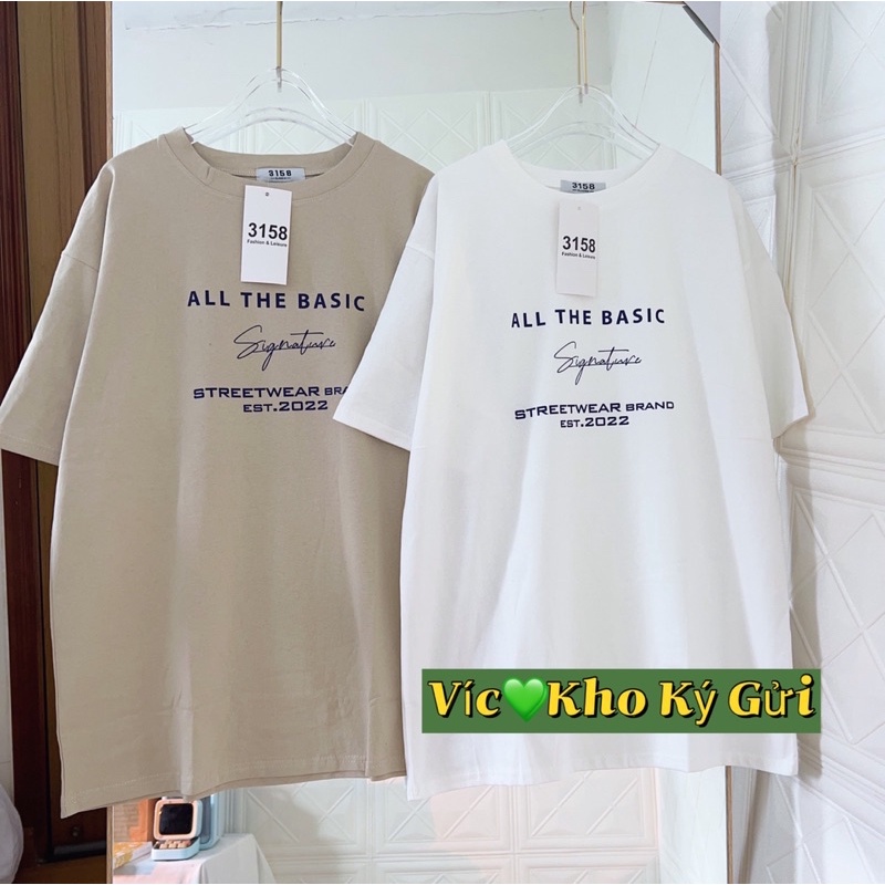 Áo Thun 3158 Cotton Signature - Áo Phông 3158 Cotton Khô Và Cotton Mặt Nhung