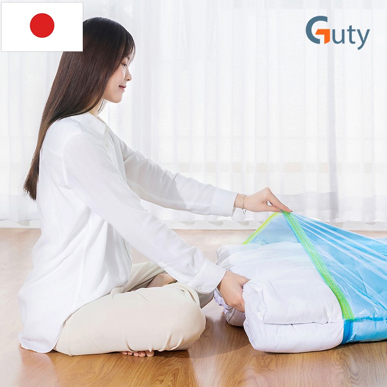 Túi hút chân không Kitai của Nhật Bản đựng quần áo, chăn màn, mền gối cho gia đình, du lịch đa năng tiện lợi