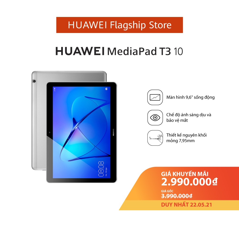 Máy tính bảng Huawei MediaPad T3 10 (2017) | Bộ nhớ trong 16GB/ Ram 2GB | Pin khủng | | WebRaoVat - webraovat.net.vn