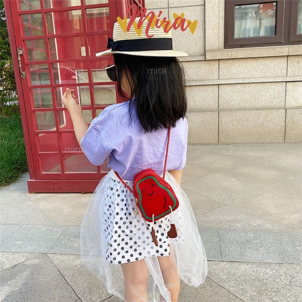 Túi Đeo Chéo Cho Bé Hình Quả Bơ Dễ Thương Cute Cho Bé Gái Phong Cách Ulzzang Hàn Quốc MIRA-TV5003