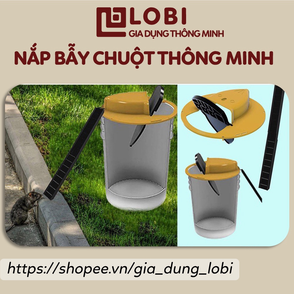 Nắp bẫy chuột thông minh bằng nhựa có nắp trượt tự động