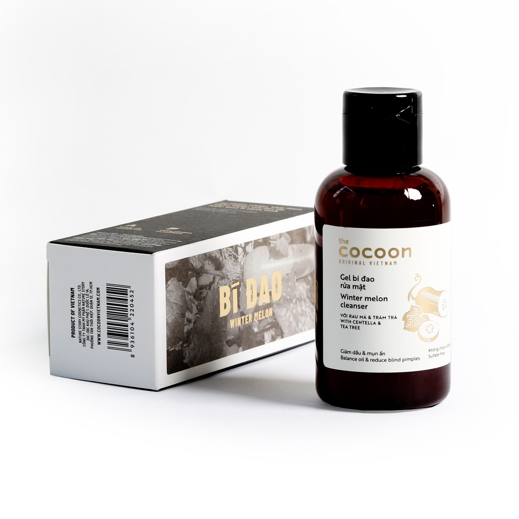 Combo Gel bí đao rửa mặt cocoon 140ml + Xịt bưởi tinh dầu bưởi pomelo 140ml