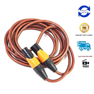3M Dây micro 2 đầu canon đực cái, Dây lõi đồng mềm dẻo jack chân đồng